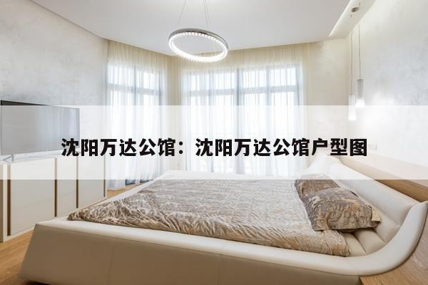 沈阳万达公馆:沈阳万达公馆户型图